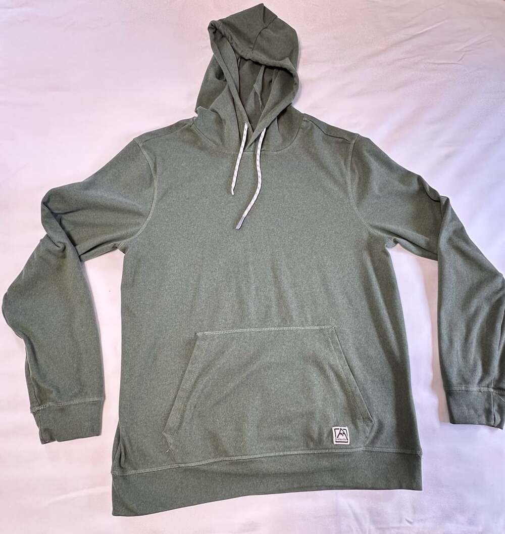 Avalanche Clements Lightweight Fleece Hoodie Size Small Green